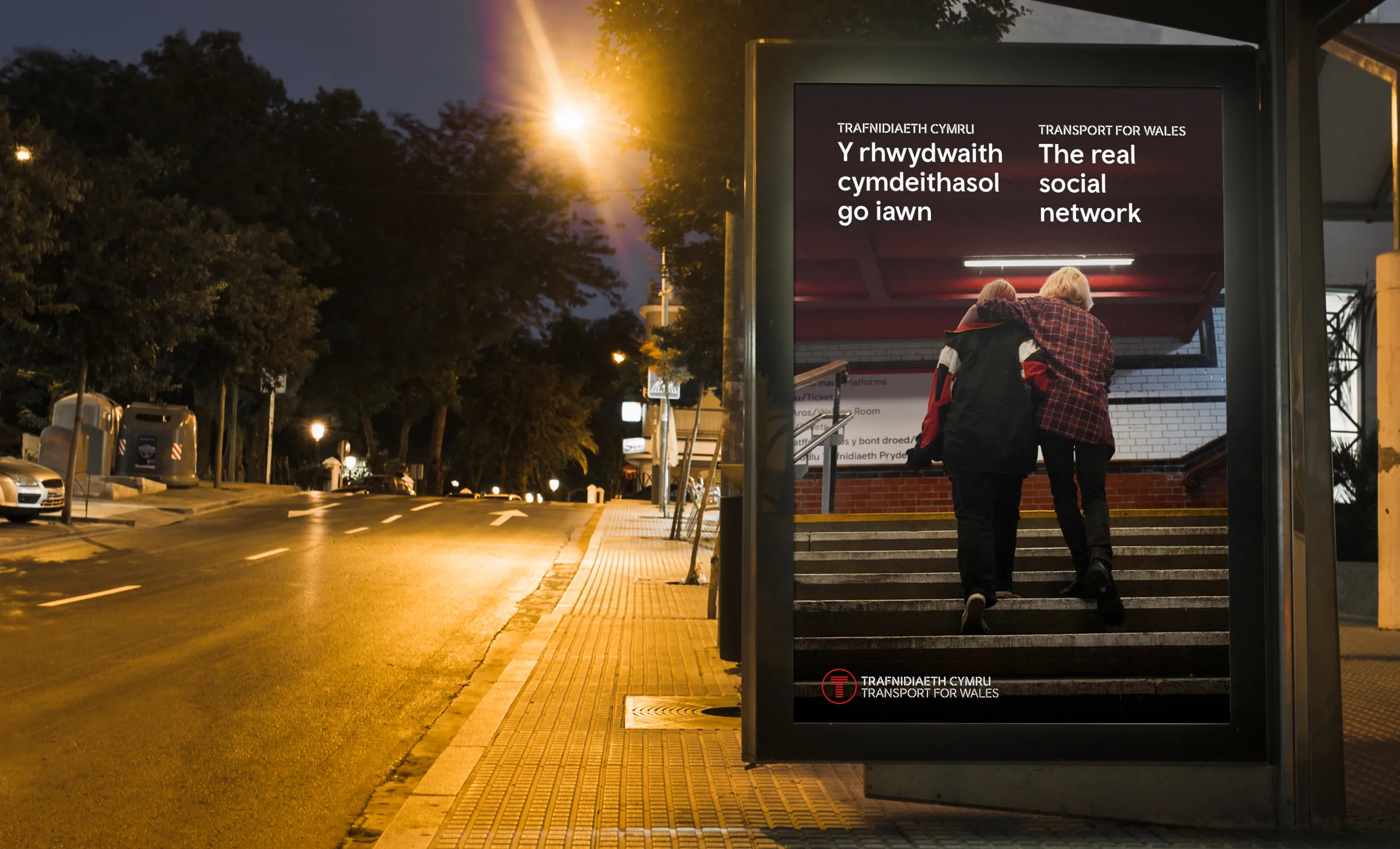 Bus stop ad