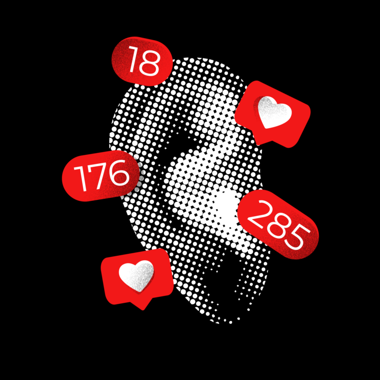 Ear with reaction icons