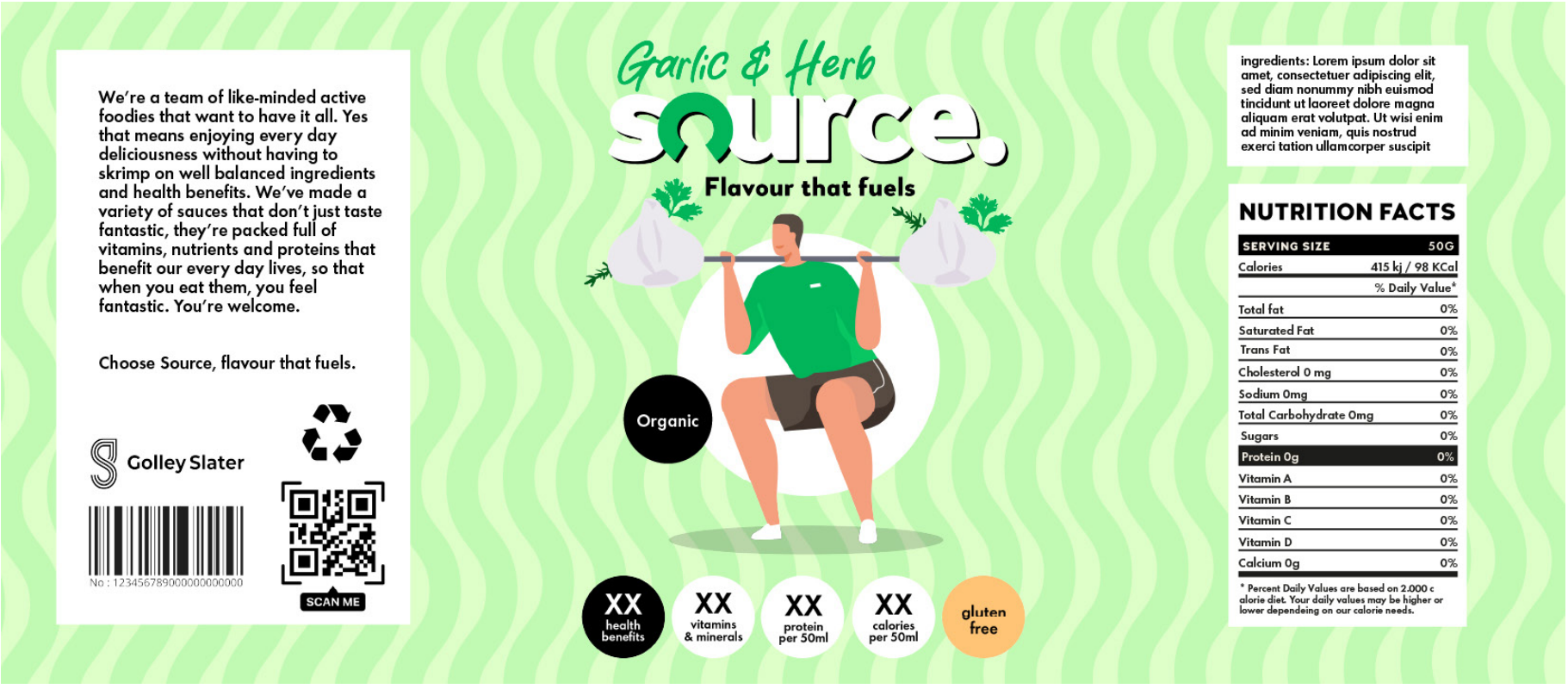 Source food packaging that speaks to The Holistic Shopper, following the does