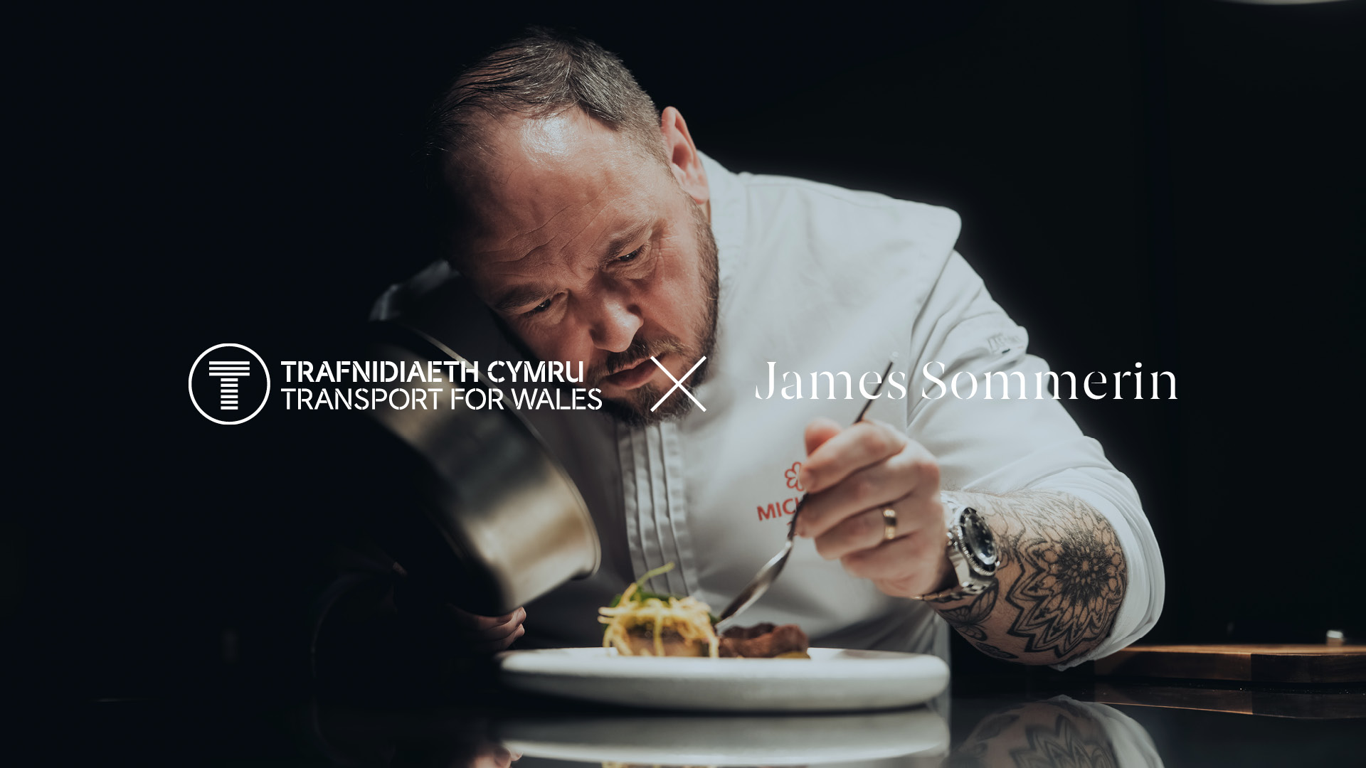 First class train menu TfW and James Sommerin
