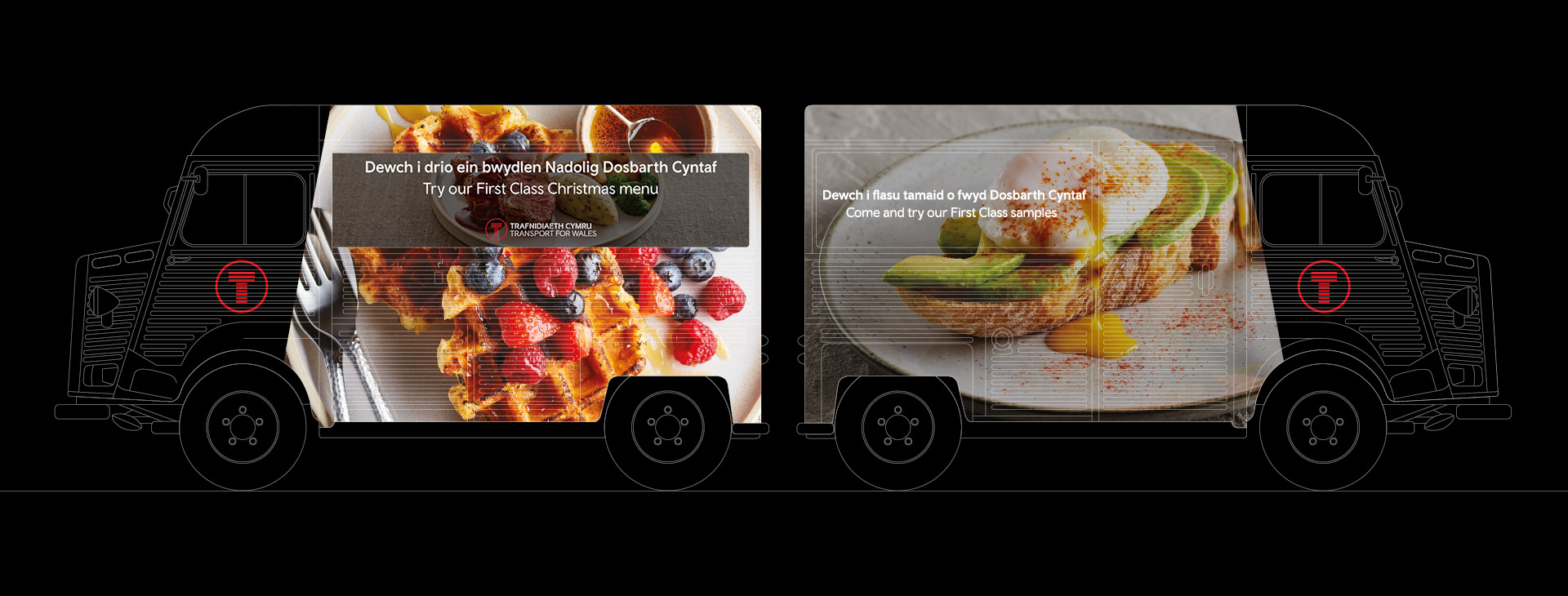 Images of the food served posted on social media