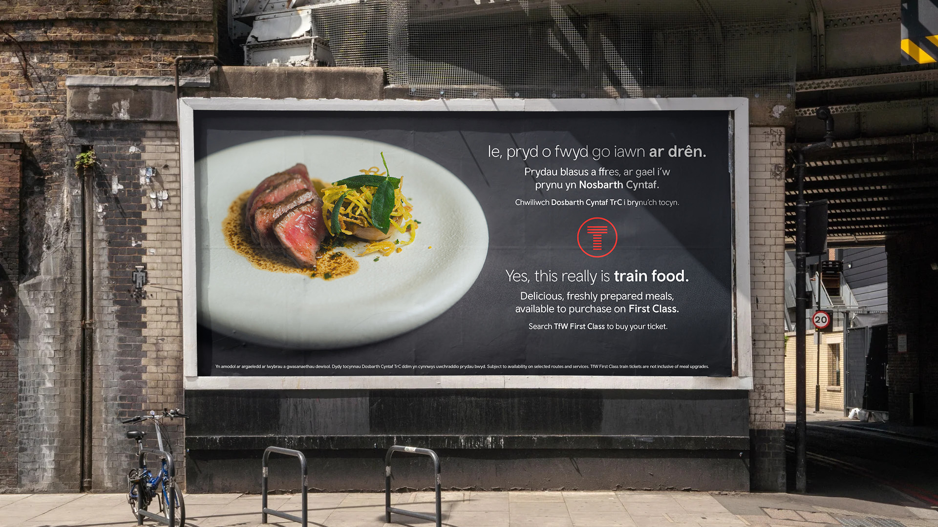 Image of the TfW and James Sommerin OOH billboard display